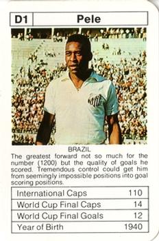 1977-78 Ace Sporting Aces Bobby Charlton World Cup Aces #D1 Pele Front