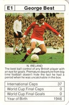 1977-78 Ace Sporting Aces Bobby Charlton World Cup Aces #E1 George Best Front