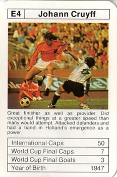 1977-78 Ace Sporting Aces Bobby Charlton World Cup Aces #E4 Johan Cruyff Front