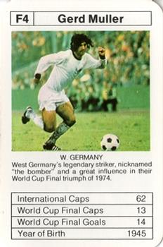 1977-78 Ace Sporting Aces Bobby Charlton World Cup Aces #F4 Gerd Muller Front