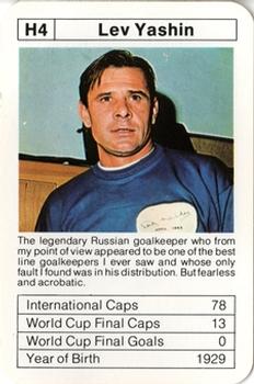 1977-78 Ace Sporting Aces Bobby Charlton World Cup Aces #H4 Lev Yashin Front