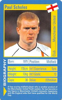 2002 Top Trumps World Football Stars 2002 #NNO Paul Scholes Front