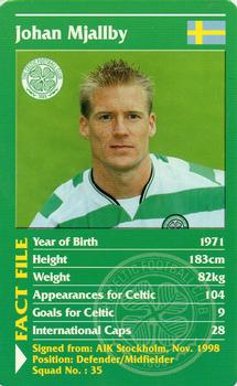 2001 Top Trumps Celtic #NNO Johan Mjallby Front