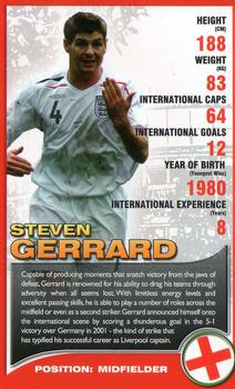 2008 Top Trumps European Football Stars #NNO Steven Gerrard Front