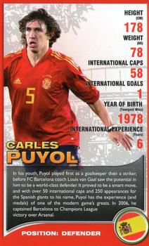 2008 Top Trumps European Football Stars #NNO Carles Puyol Front
