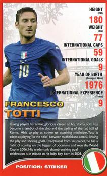 2008 Top Trumps European Football Stars #NNO Francesco Totti Front