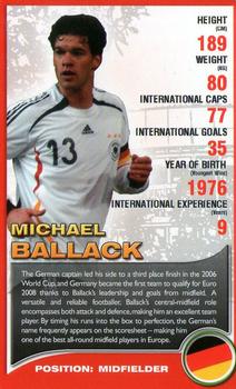 2008 Top Trumps European Football Stars #NNO Michael Ballack Front