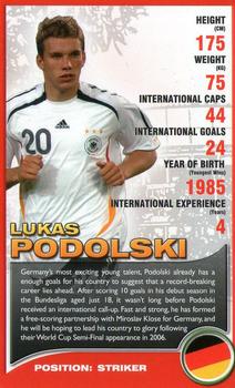 2008 Top Trumps European Football Stars #NNO Lukas Podolski Front