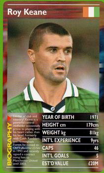 2001 Top Trumps European Football Stars #NNO Roy Keane Front