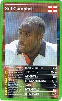 2001 Top Trumps European Football Stars #NNO Sol Campbell Front