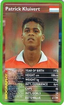 2001 Top Trumps European Football Stars #NNO Patrick Kluivert Front