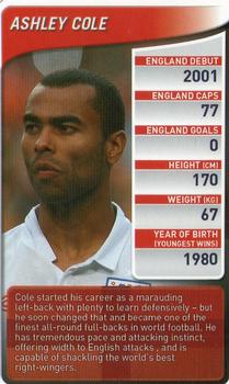 2009 Top Trumps England Football Stars #NNO Ashley Cole Front