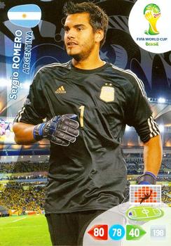 2014 Panini Adrenalyn XL FIFA World Cup Brazil #NNO Sergio Romero Front