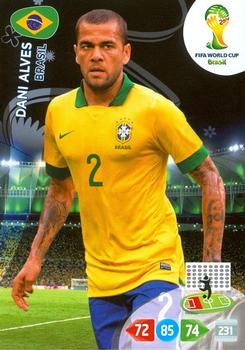 2014 Panini Adrenalyn XL FIFA World Cup Brazil #NNO Dani Alves Front