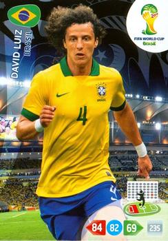 2014 Panini Adrenalyn XL FIFA World Cup Brazil #NNO David Luiz Front