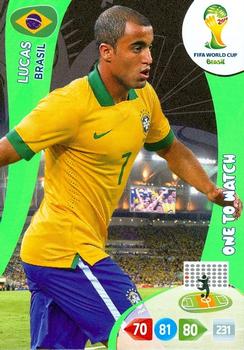 2014 Panini Adrenalyn XL FIFA World Cup Brazil #NNO Lucas Front