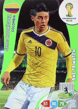 2014 Panini Adrenalyn XL FIFA World Cup Brazil #NNO James Rodriguez Front