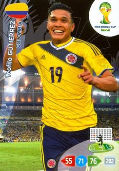 2014 Panini Adrenalyn XL FIFA World Cup Brazil #NNO Teofilo Gutierrez Front