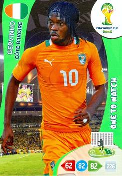 2014 Panini Adrenalyn XL FIFA World Cup Brazil #NNO Gervinho Front