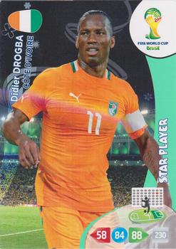 2014 Panini Adrenalyn XL FIFA World Cup Brazil #NNO Didier Drogba Front