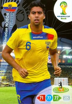 2014 Panini Adrenalyn XL FIFA World Cup Brazil #NNO Christian Noboa Front