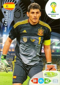 2014 Panini Adrenalyn XL FIFA World Cup Brazil #NNO Iker Casillas Front