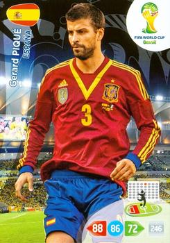 2014 Panini Adrenalyn XL FIFA World Cup Brazil #NNO Gerard Pique Front
