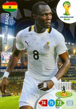 2014 Panini Adrenalyn XL FIFA World Cup Brazil #NNO Emmanuel Badu Front