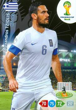 2014 Panini Adrenalyn XL FIFA World Cup Brazil #NNO Alexandros Tziolis Front