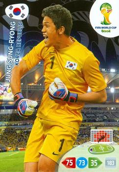 2014 Panini Adrenalyn XL FIFA World Cup Brazil #NNO Jung Sung-Ryong Front