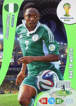 2014 Panini Adrenalyn XL FIFA World Cup Brazil #NNO Ahmed Musa Front