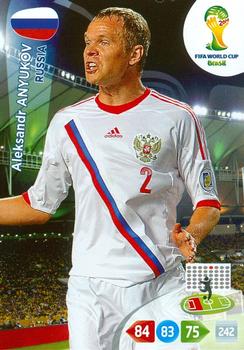 2014 Panini Adrenalyn XL FIFA World Cup Brazil #NNO Aleksandr Anyukov Front