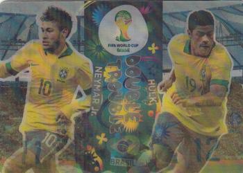 2014 Panini Adrenalyn XL FIFA World Cup Brazil #NNO Hulk / Neymar Front