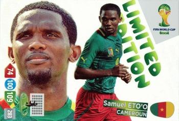 2014 Panini Adrenalyn XL FIFA World Cup Brazil - Limited Edition #NNO Samuel Eto'o Front
