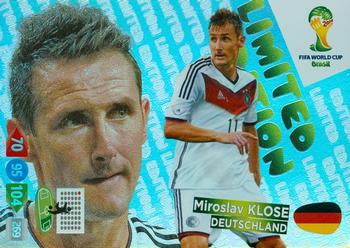 2014 Panini Adrenalyn XL FIFA World Cup Brazil - Limited Edition #NNO Miroslav Klose Front
