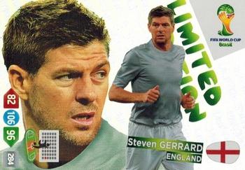 2014 Panini Adrenalyn XL FIFA World Cup Brazil - Limited Edition #NNO Steven Gerrard Front