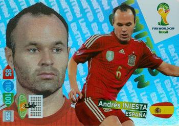 2014 Panini Adrenalyn XL FIFA World Cup Brazil - Limited Edition #NNO Andres Iniesta Front