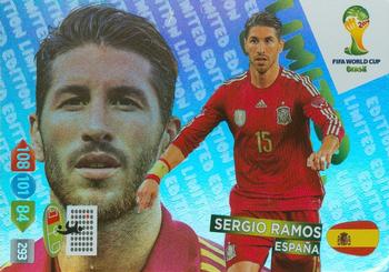 2014 Panini Adrenalyn XL FIFA World Cup Brazil - Limited Edition #NNO Sergio Ramos Front