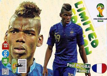 2014 Panini Adrenalyn XL FIFA World Cup Brazil - Limited Edition #NNO Paul Pogba Front