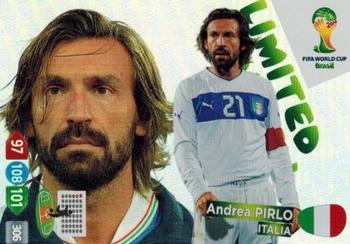 2014 Panini Adrenalyn XL FIFA World Cup Brazil - Limited Edition #NNO Andrea Pirlo Front
