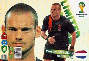 2014 Panini Adrenalyn XL FIFA World Cup Brazil - Limited Edition #NNO Wesley Sneijder Front