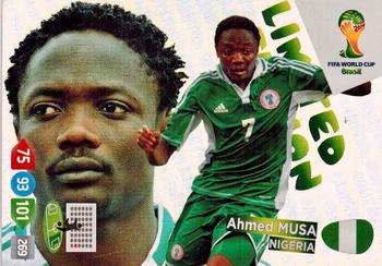 2014 Panini Adrenalyn XL FIFA World Cup Brazil - Limited Edition #NNO Ahmed Musa Front