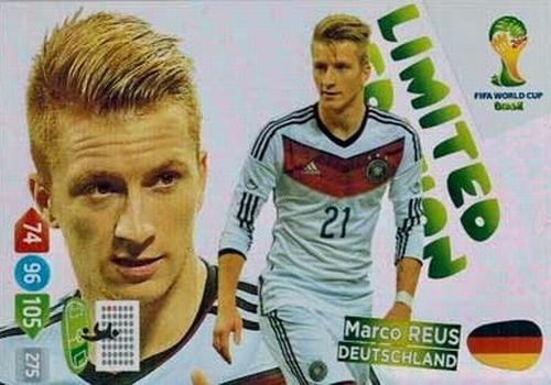 2014 Panini Adrenalyn XL FIFA World Cup Brazil - XXL Limited Edition #NNO Marco Reus Front