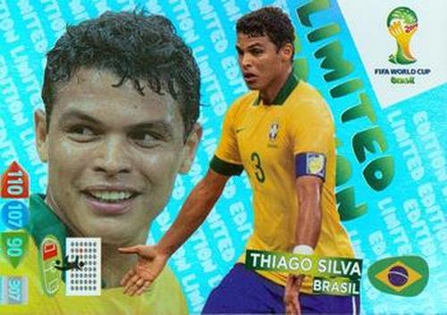 2014 Panini Adrenalyn XL FIFA World Cup Brazil - XXL Limited Edition #NNO Thiago Silva Front