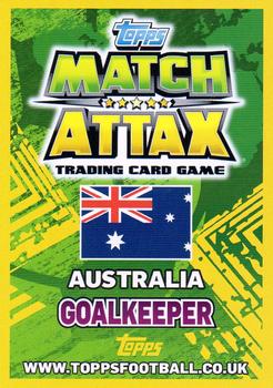 2014 Topps Match Attax World Stars #15 Mitchell Langerak Back
