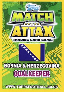 2014 Topps Match Attax World Stars #30 Asmir Begovic Back