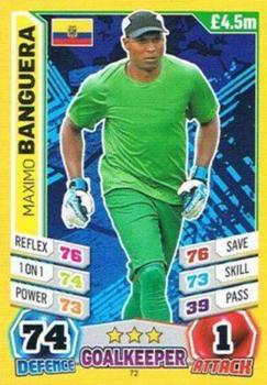 2014 Topps Match Attax World Stars #72 Maximo Banguera Front