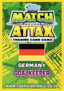 2014 Topps Match Attax World Stars #116 Manuel Neuer Back