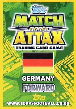 2014 Topps Match Attax World Stars #126 Thomas Muller Back