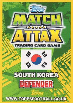 2014 Topps Match Attax World Stars #202 Park Joo-Ho Back